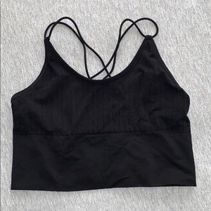 Black Crisscross Back Bralette